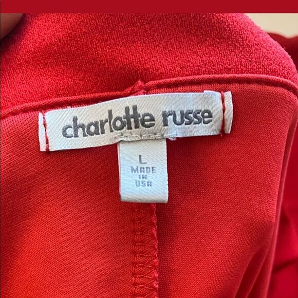 Charlotte Russe Red Dress Size Large - Picture 7 of 8